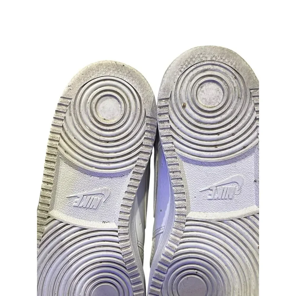 Nike Court Vision Mid Next Nature shoes in a triple white colorway US 9 EU 40.5